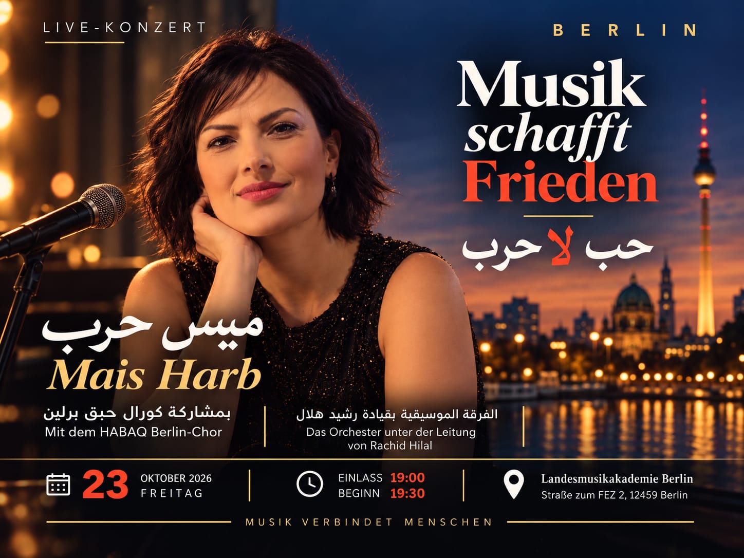 Upcoming concert Mais Harb - Berlin